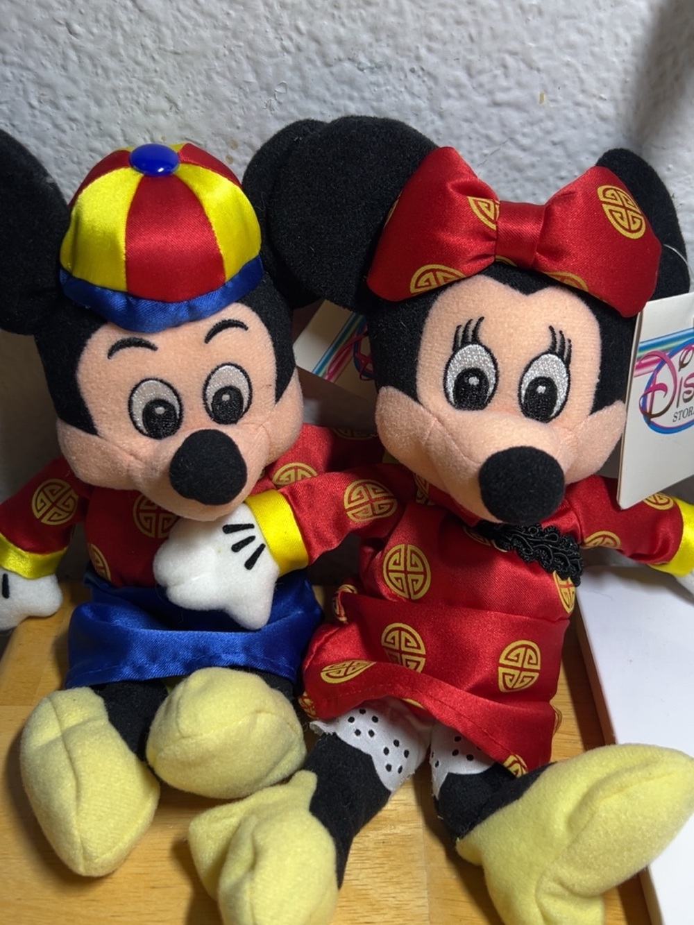 Rare Disney Mickey & Minnie Chinese costume wedding
